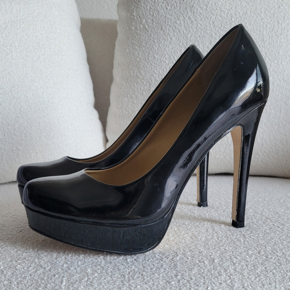 Black Pump Heels With Platform